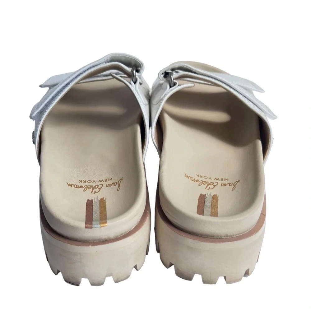 Sam Edelman Eliana Lug platform chunky slides platform white size 9 1/2 white